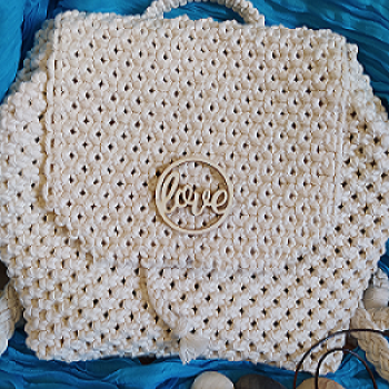 Mochila de macramé