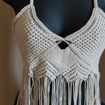 Top de macramé