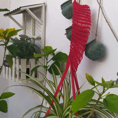 PORTA-MACETAS DE MACRAMÉ