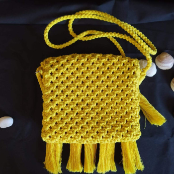 Bolso de macramé